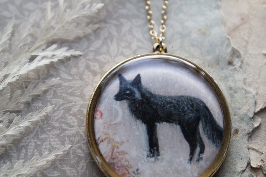 Dusk's Arrival | Black Fox Necklace