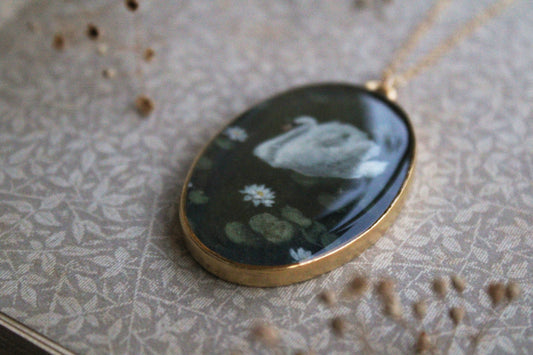 Waterlily & Swan Lake Necklace