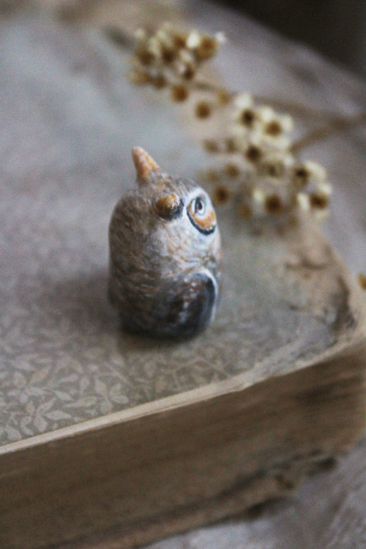 Great Horned Owl Totem | Figurine