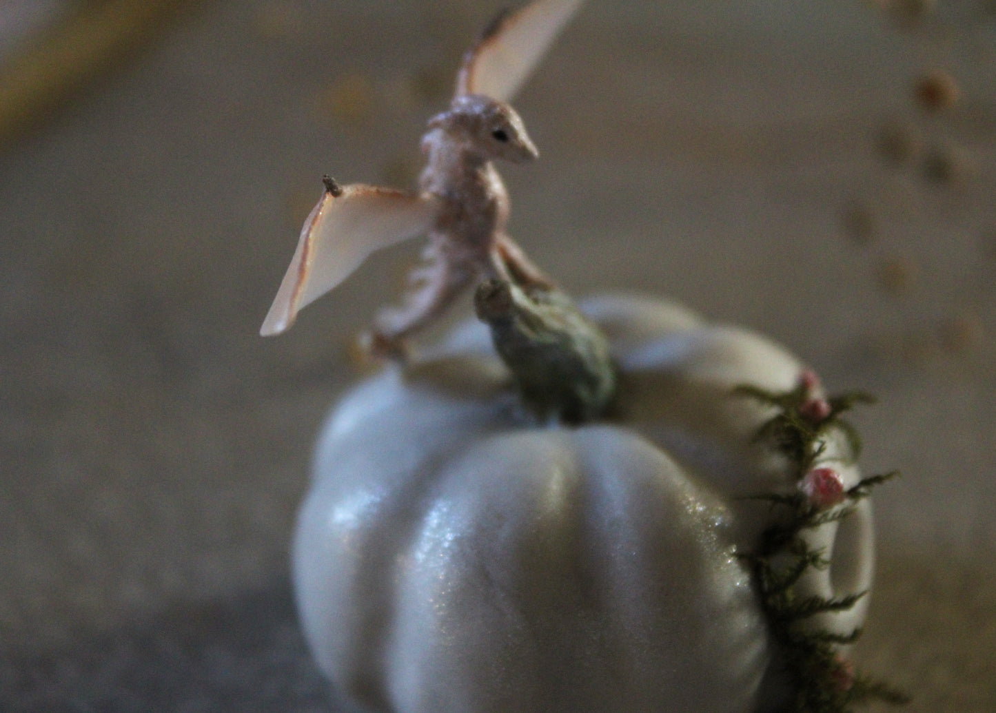 Home to a Dragonlet | Pumpkin Home Figurine