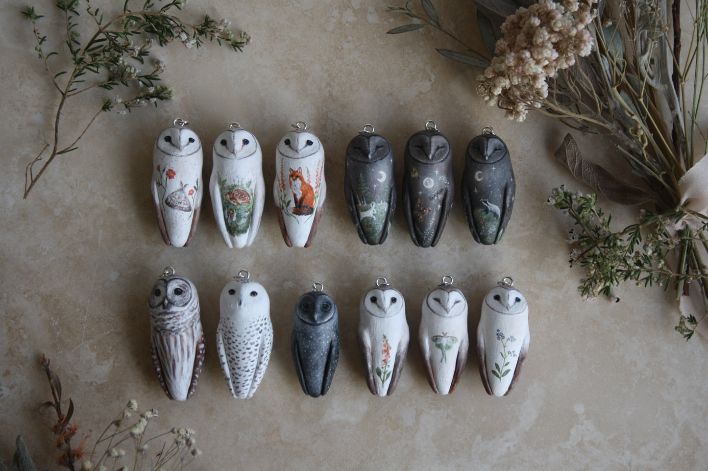 Custom Barn Owl Necklace | Commission Slots