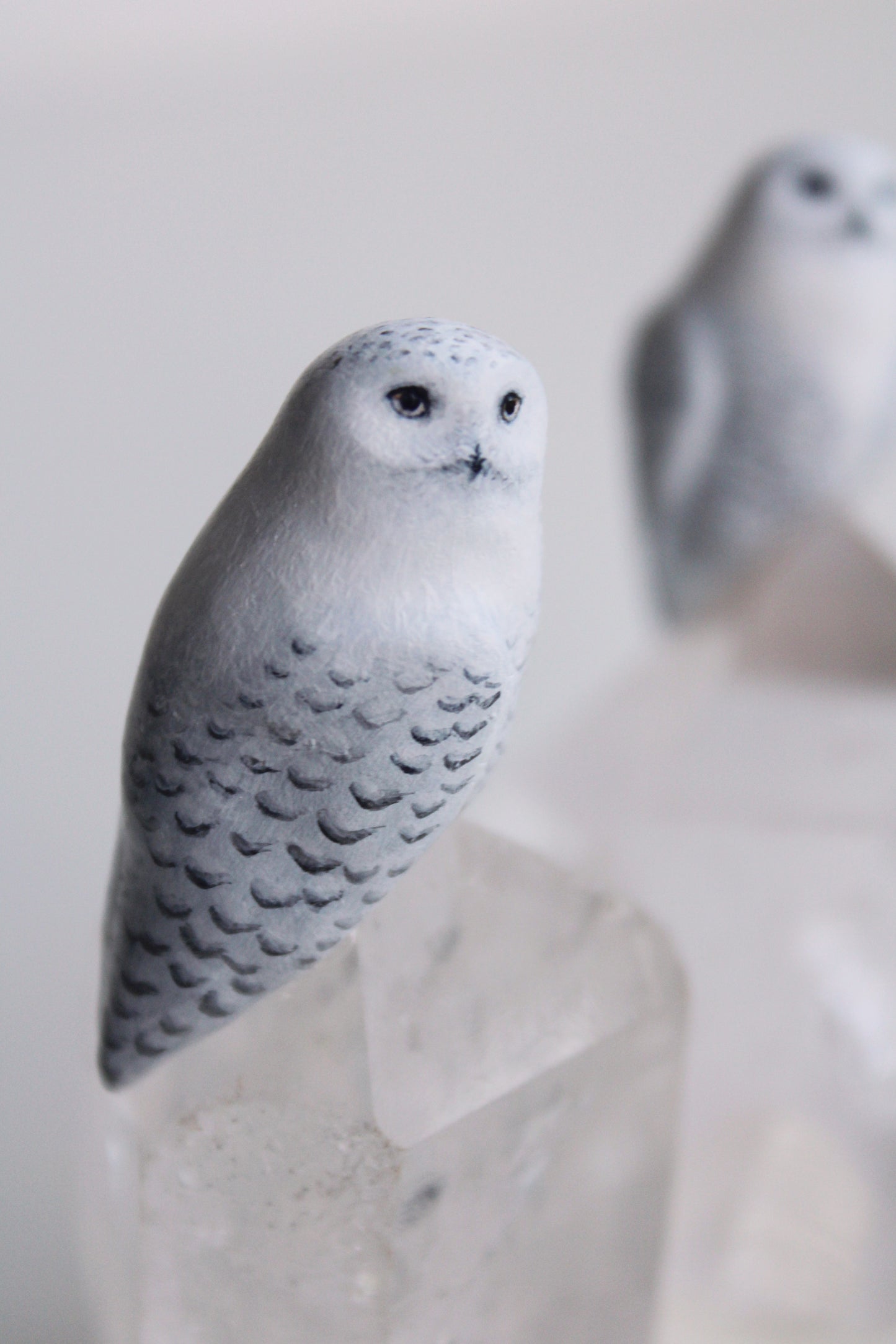 Snowy Owl II | Crystal Sculpture