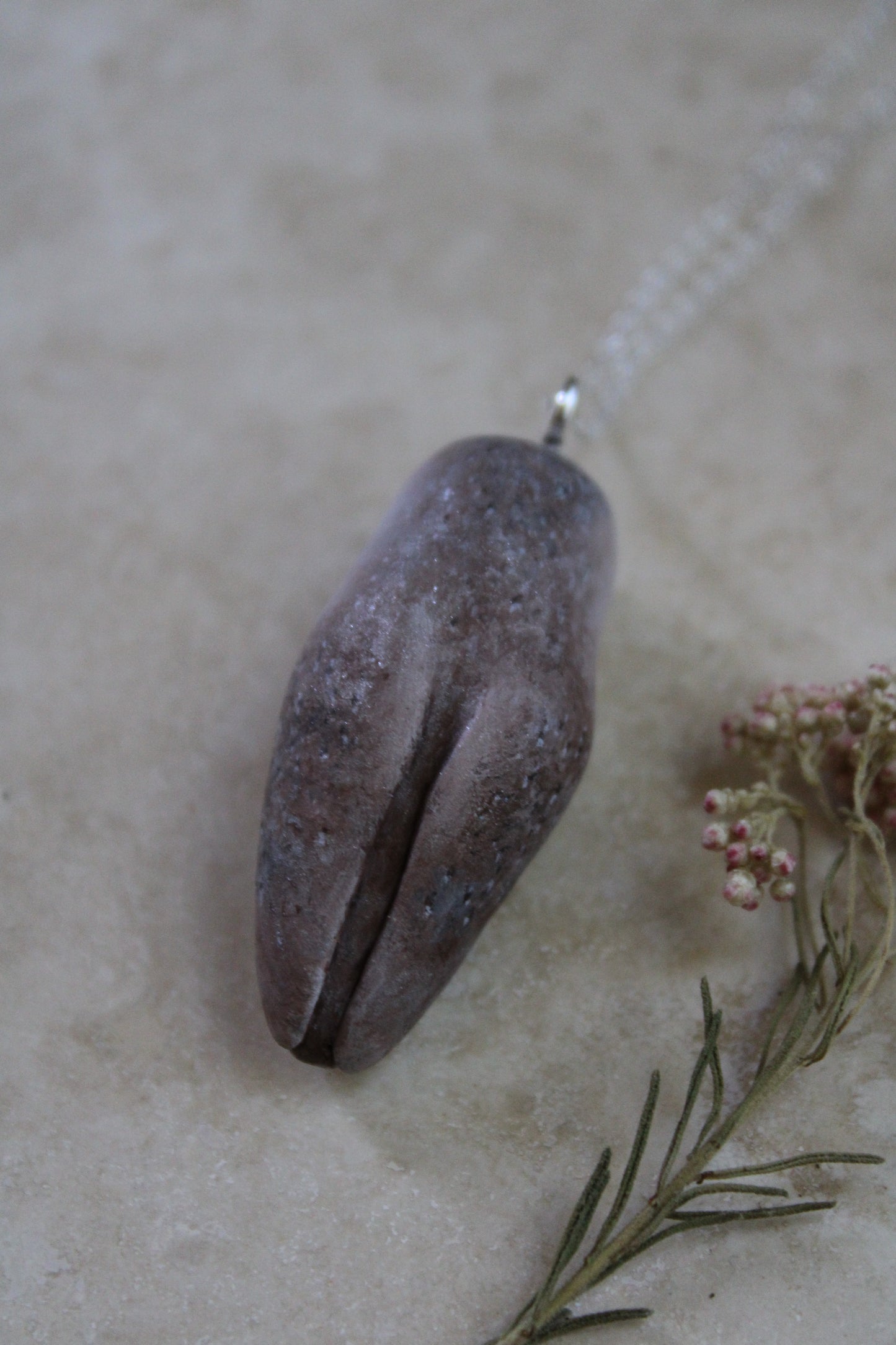 Goldfinch and Dandelion Barn Owl Necklace