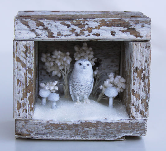 The Stillness of Winter Before Spring IV | Wooden Shadowbox