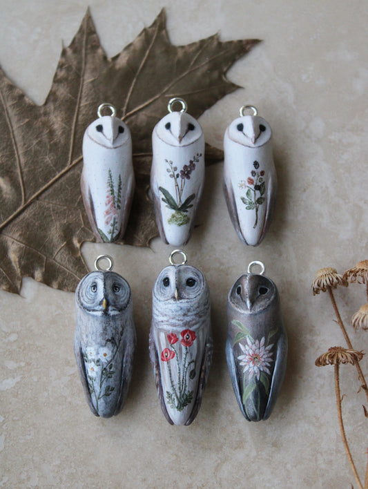 Custom Barn Owl Necklace | Commission Slots
