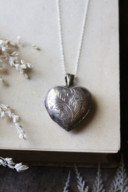 Barn Owl & Snowdrops II | Vintage Locket