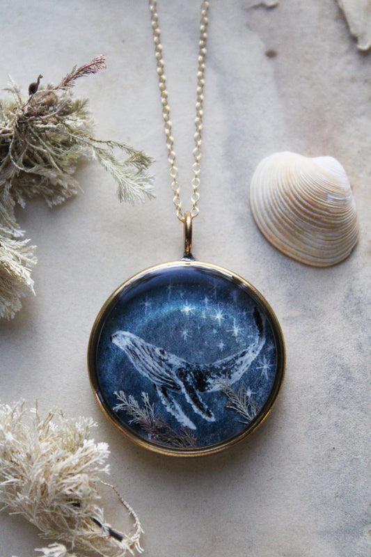 Sky and Sea | Humpback Whale Necklace