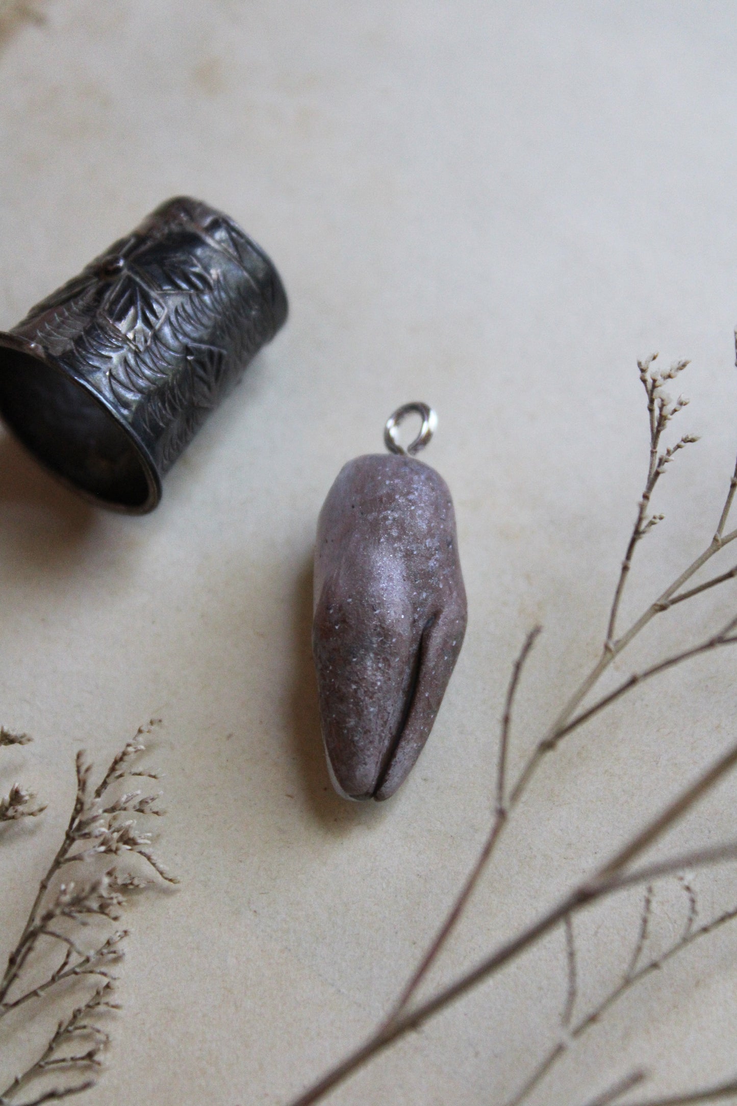 Botanical and Fungi Barn Owl Necklaces