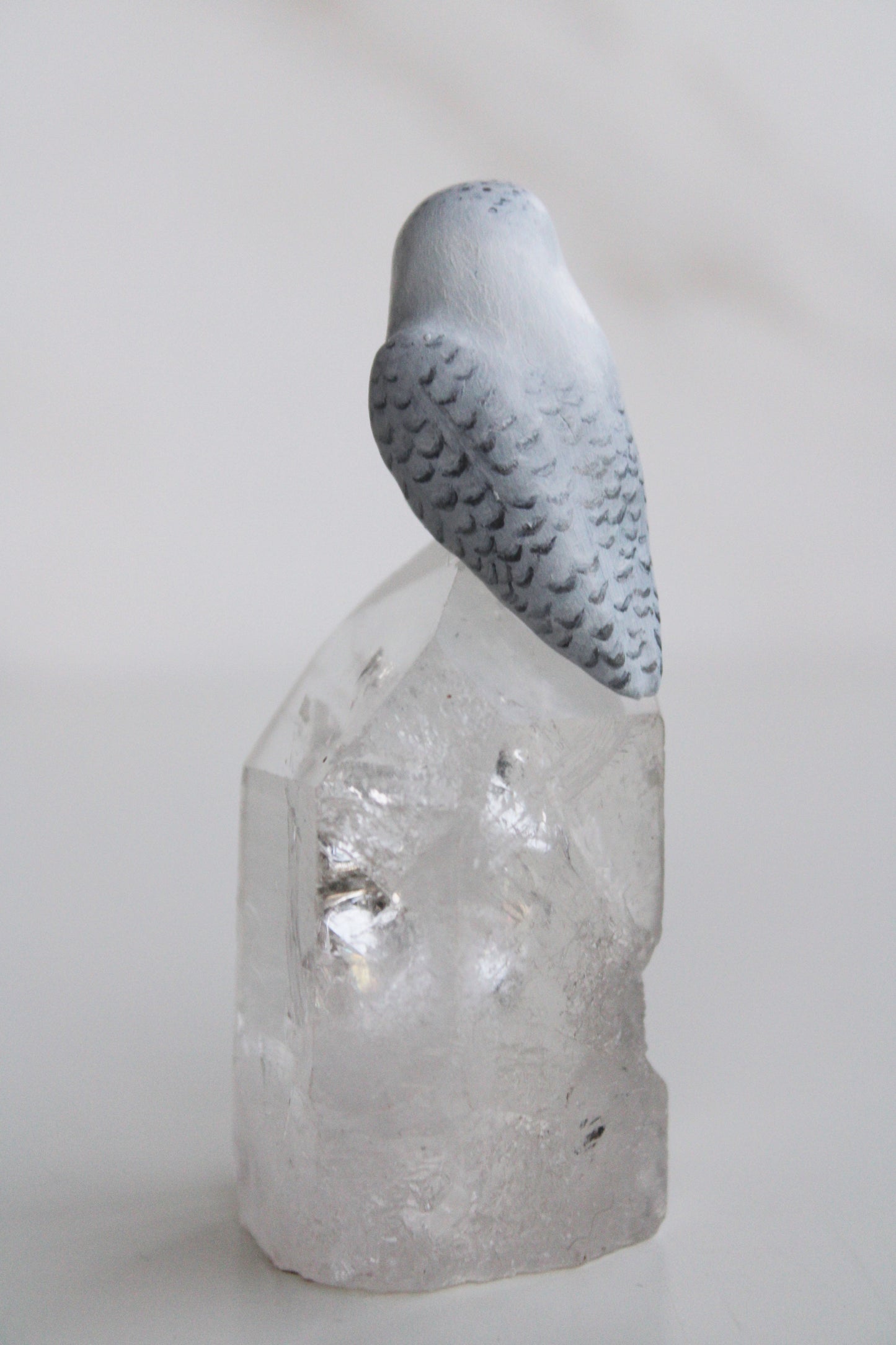 Snowy Owl II | Crystal Sculpture