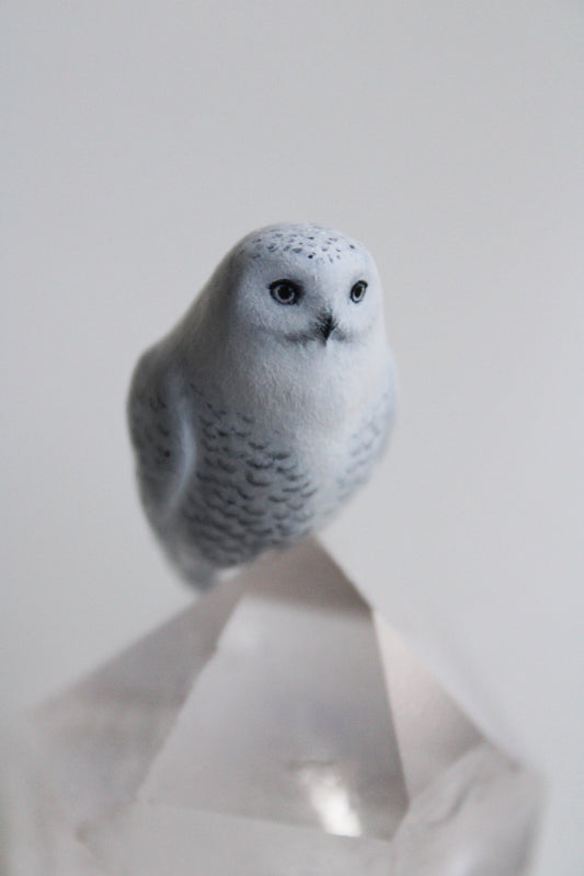 Snowy Owl | Crystal Sculpture