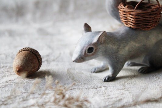 The Acorn Forager | Squirrel Figurine
