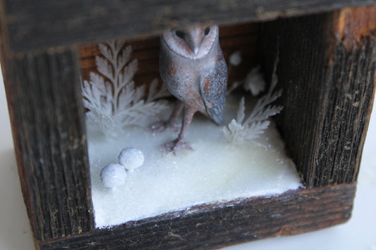 The Stillness of Winter Before Spring II | Wooden Shadowbox