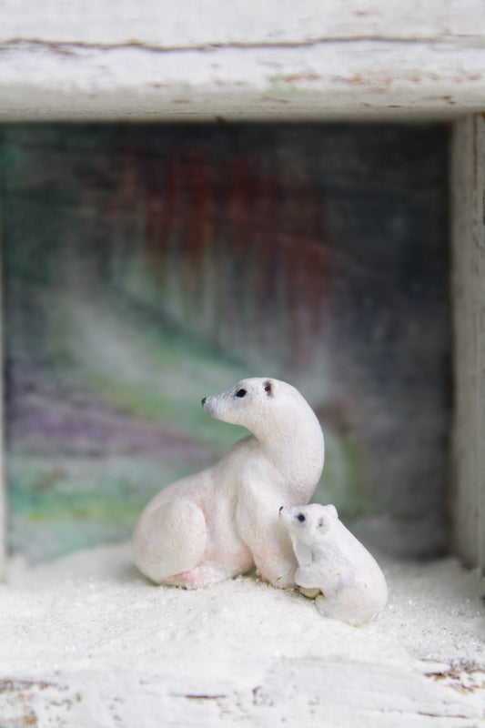 In Winter's Cloak of Color | Wooden Shadowbox