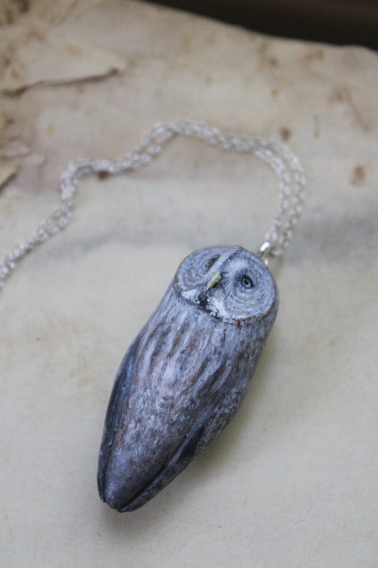 Great Gray Owl Necklace