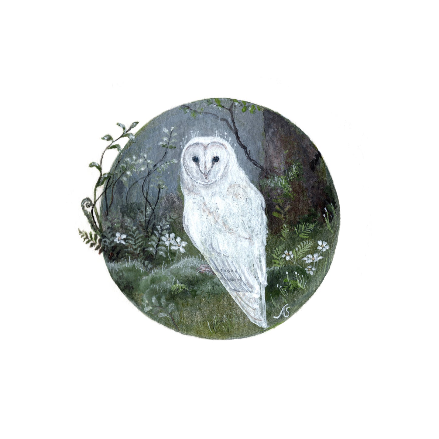 A Crowned Spirit of the Forest | 5 x 5 Inch Giclée Print