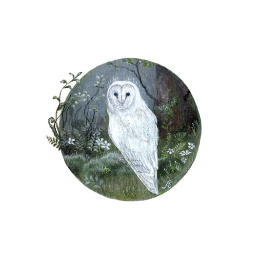 A Crowned Spirit of the Forest | 5 x 5 Inch Giclée Print