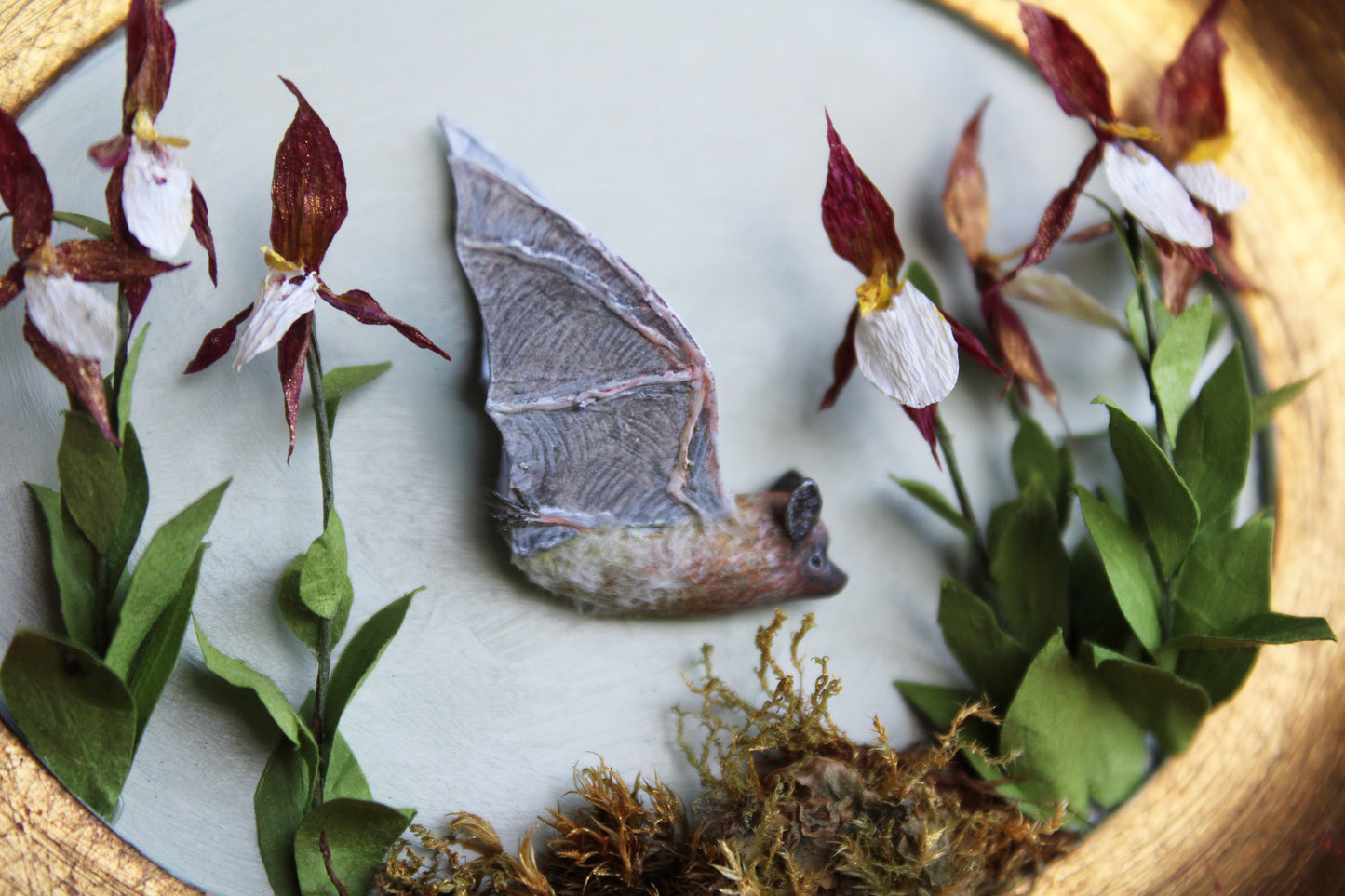 A Flight Over the Lady’s Slippers | Plaque Sculpture