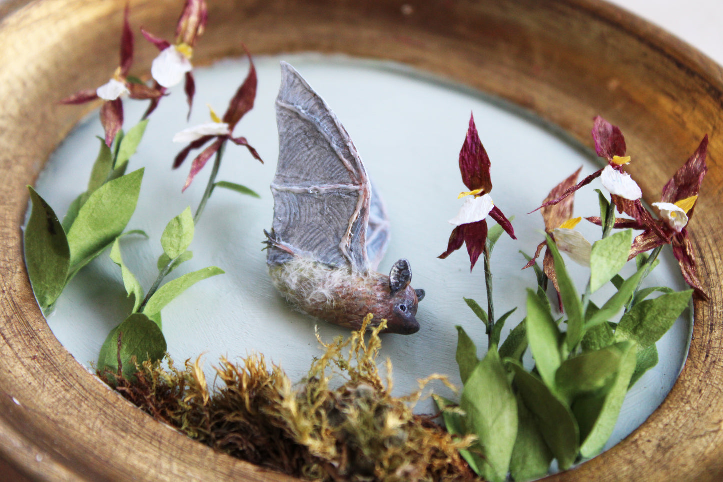 A Flight Over the Lady’s Slippers | Plaque Sculpture