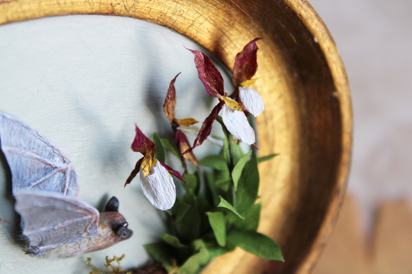 A Flight Over the Lady’s Slippers | Plaque Sculpture