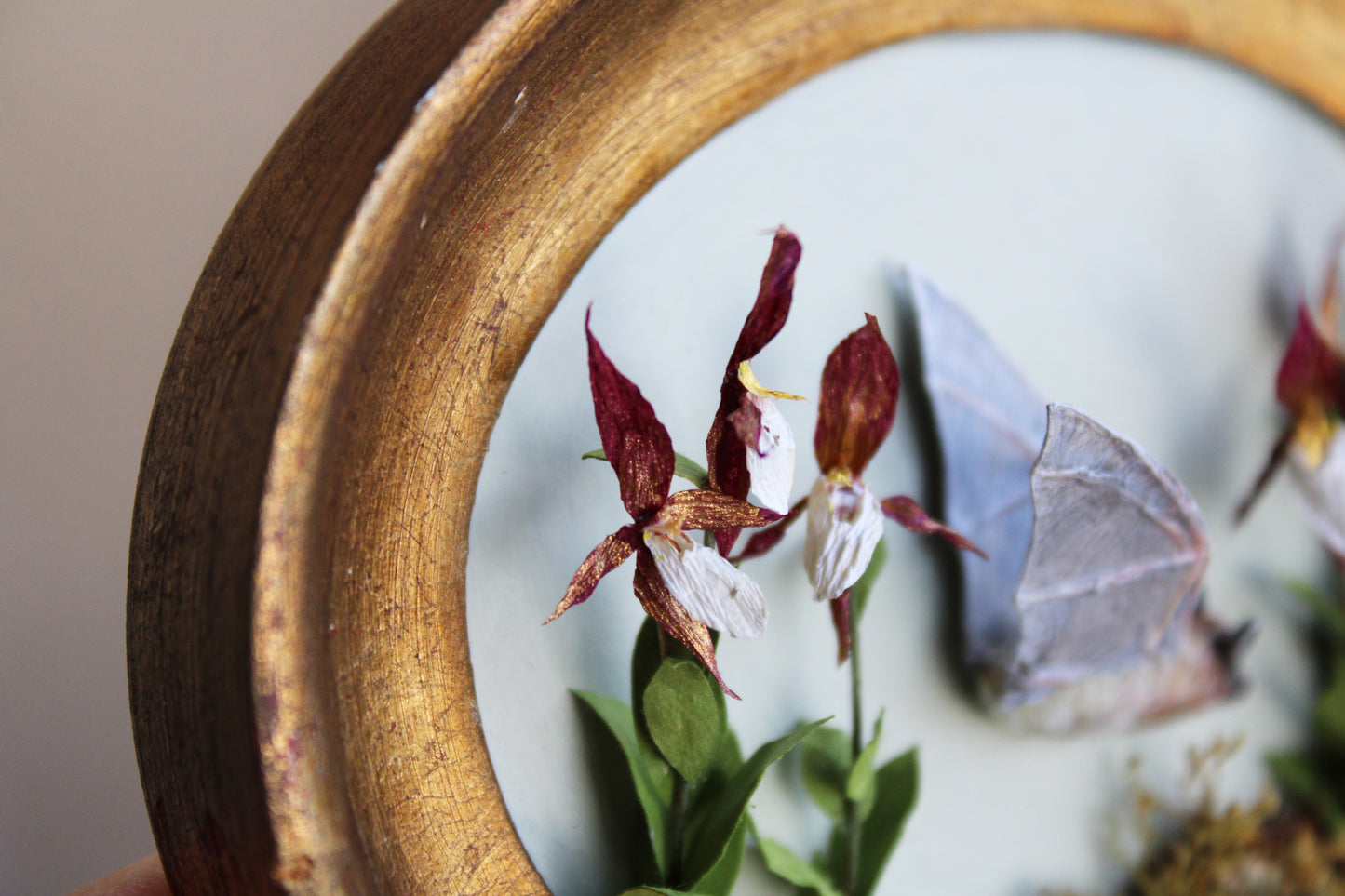 A Flight Over the Lady’s Slippers | Plaque Sculpture