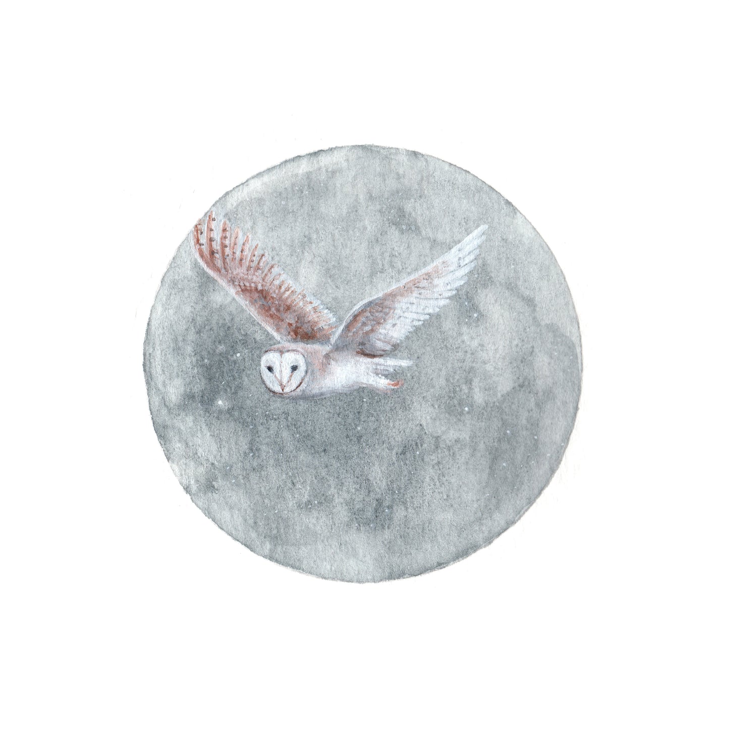 A Flight Through the Night Clouds | 4 x 4 Inch Giclée Print