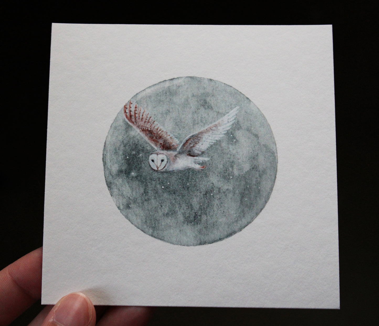 A Flight Through the Night Clouds | 4 x 4 Inch Giclée Print