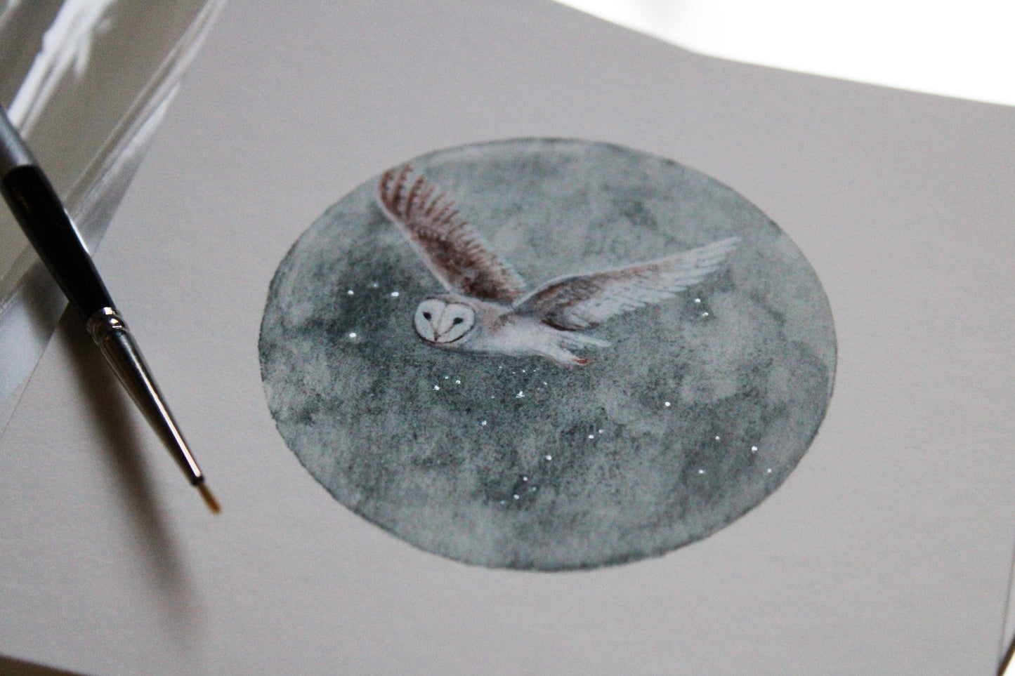 A Flight Through the Night Clouds | 4 x 4 Inch Giclée Print