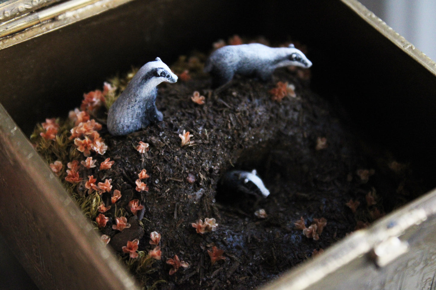 A Home Under the Blossom Tree | Glass Shadowbox Sculpture