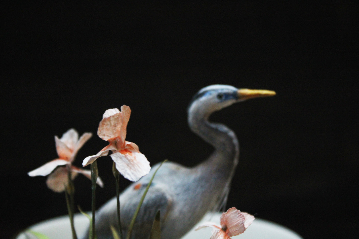 A Sip of Stillness | Heron Teacup Sculpture