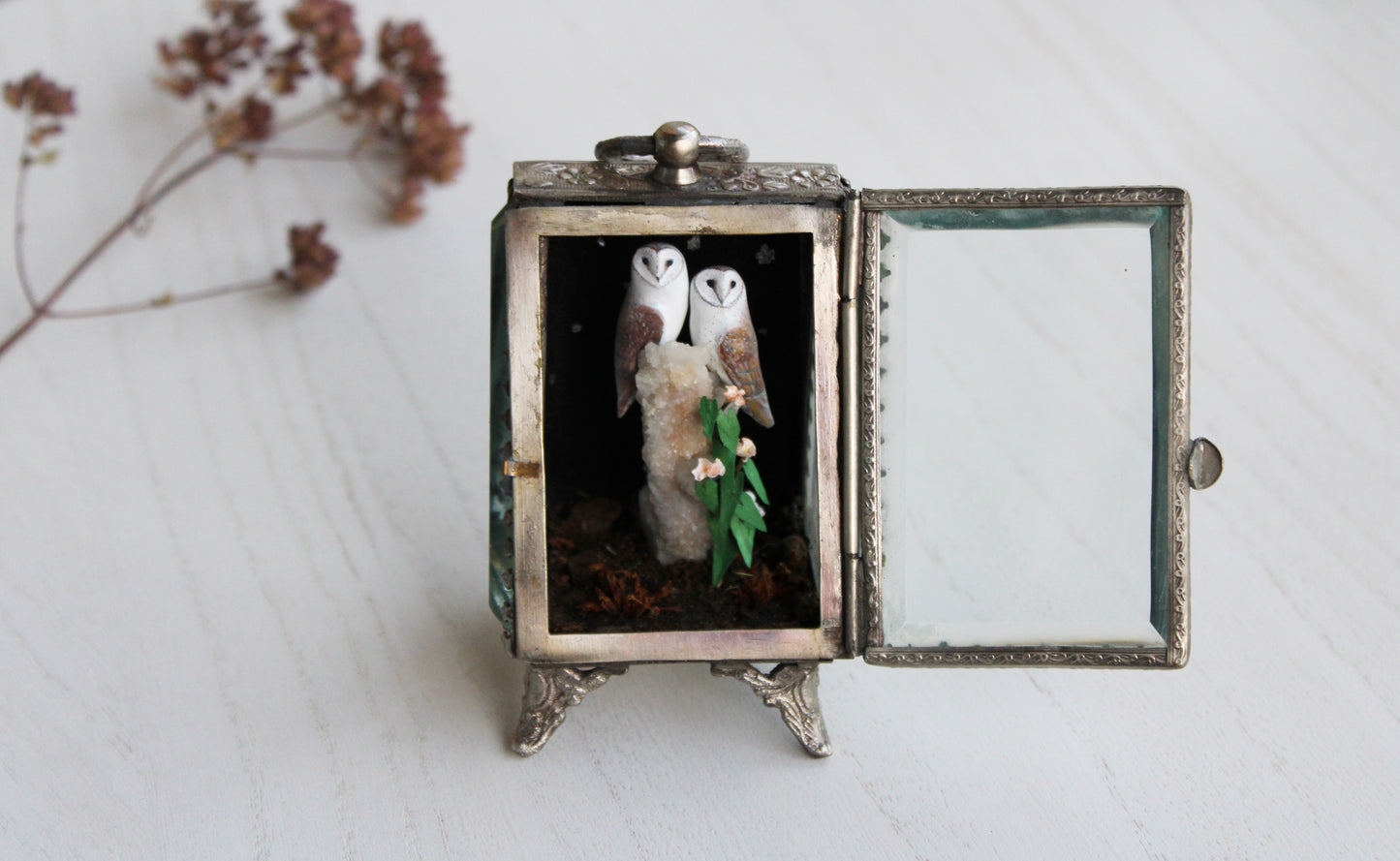 Balance | Glass Shadowbox Sculpture