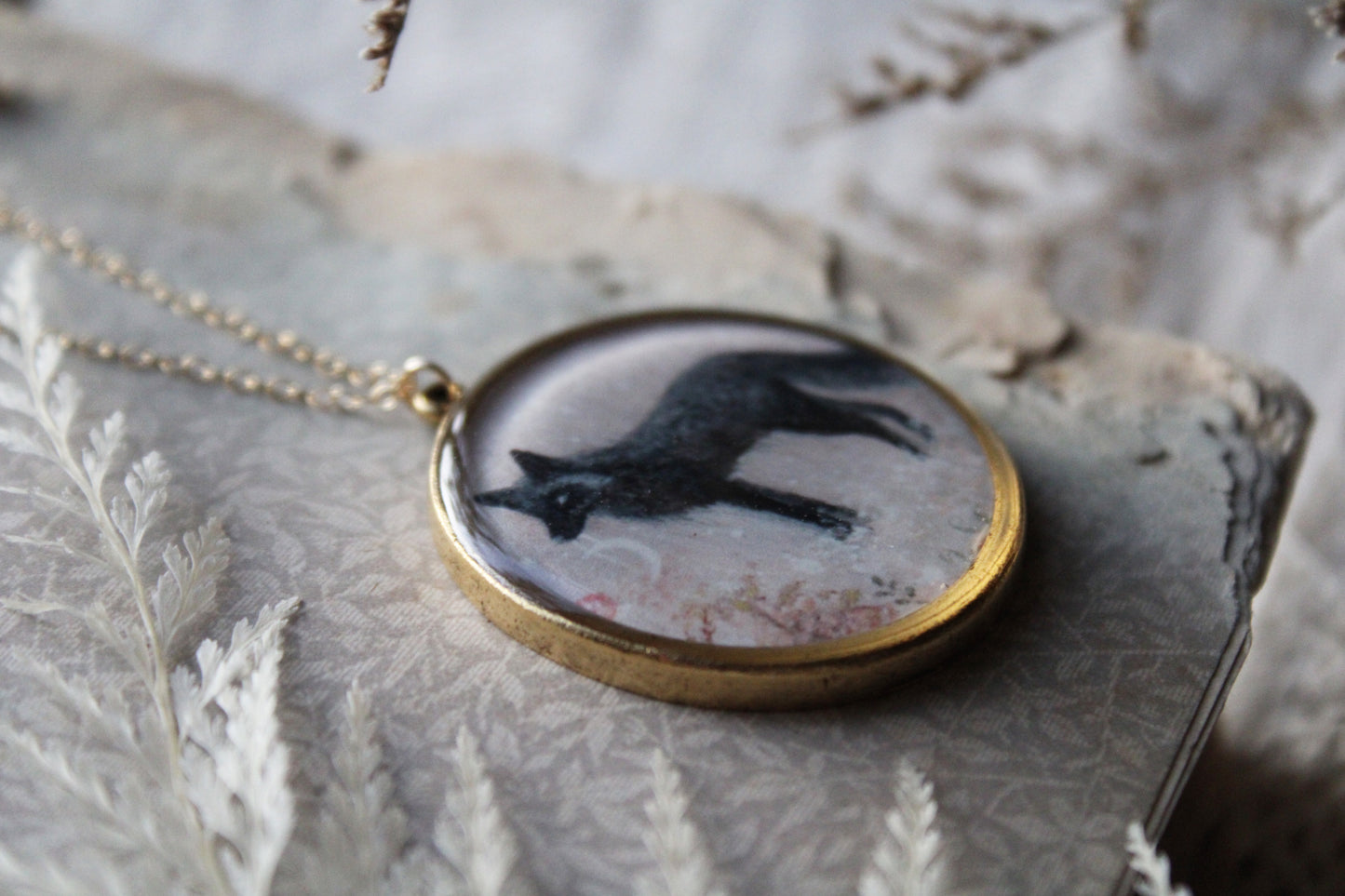 Dusk's Arrival | Black Fox Necklace