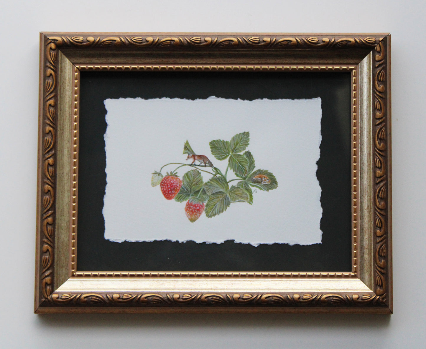 Flora & Foxes III | Framed Original Painting