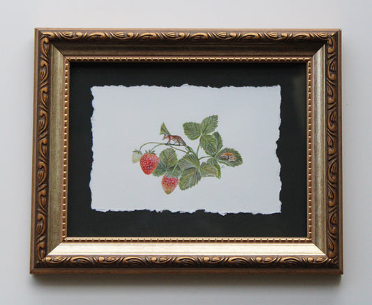 Flora & Foxes III | Framed Original Painting