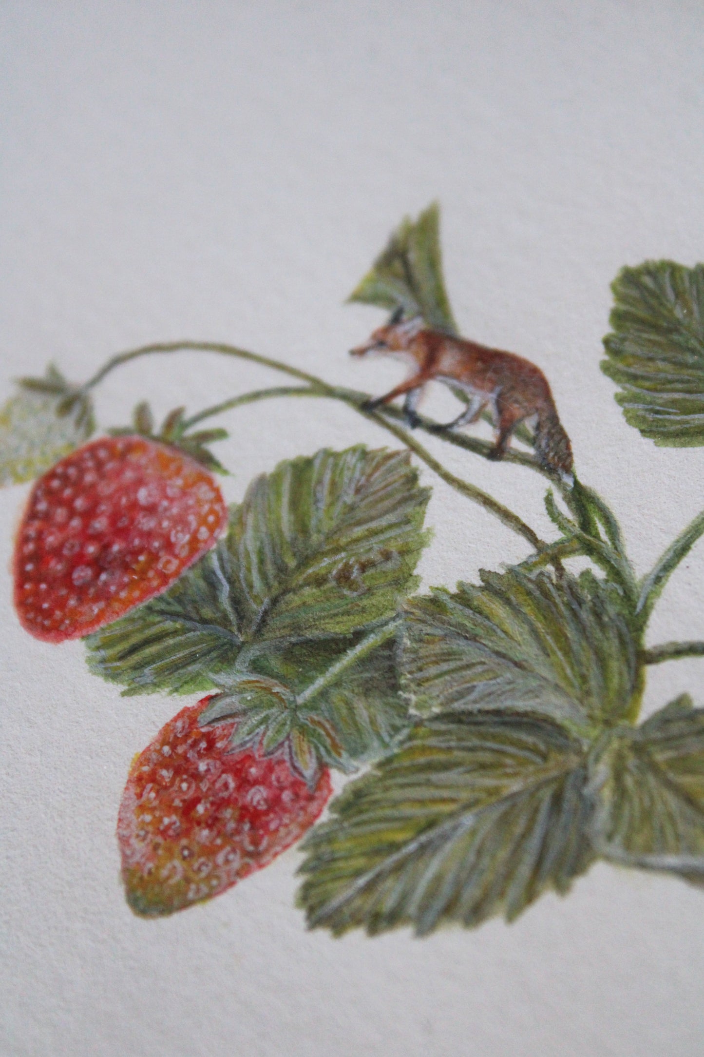 Flora & Foxes III | Framed Original Painting
