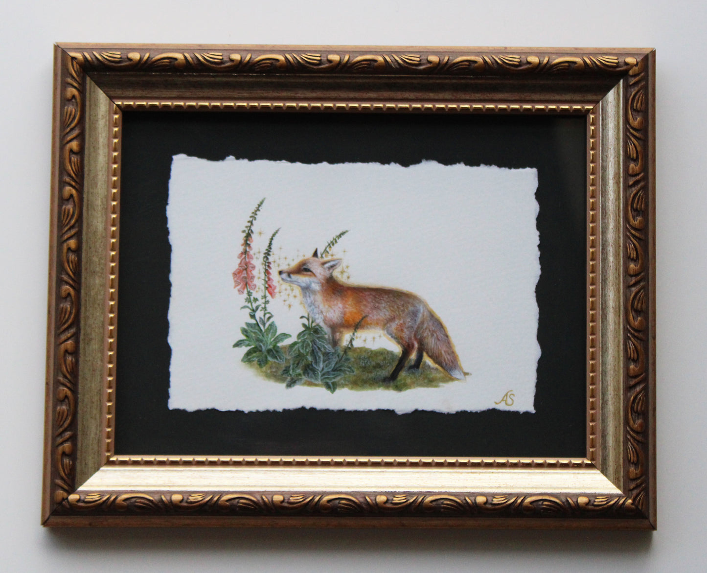 Flora & Foxes IV | Framed Original Painting