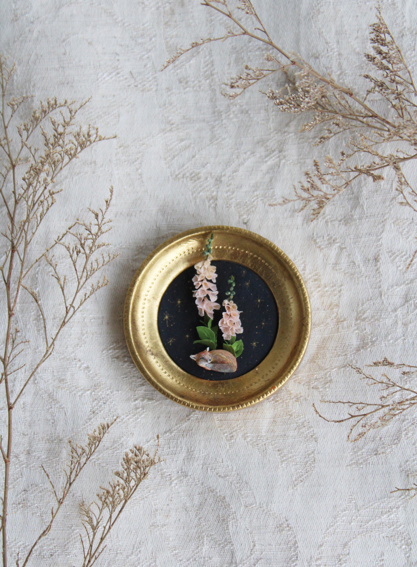Foxglove Foxcub | Plaque Sculpture