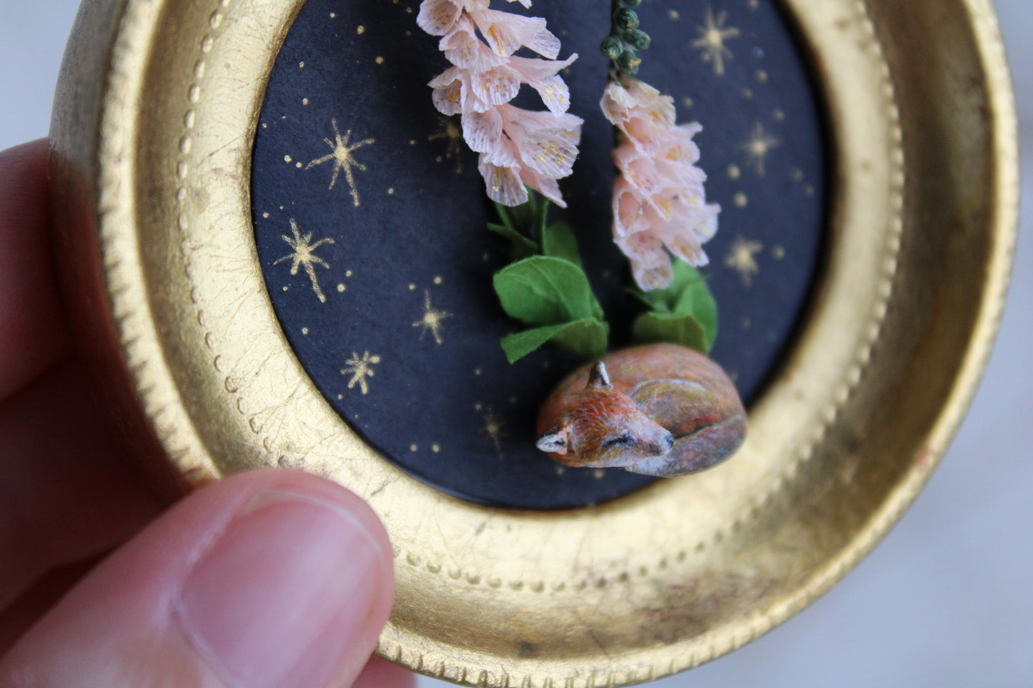 Foxglove Foxcub | Plaque Sculpture