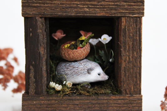 Gathering from the Meadows | Wooden Shadowbox