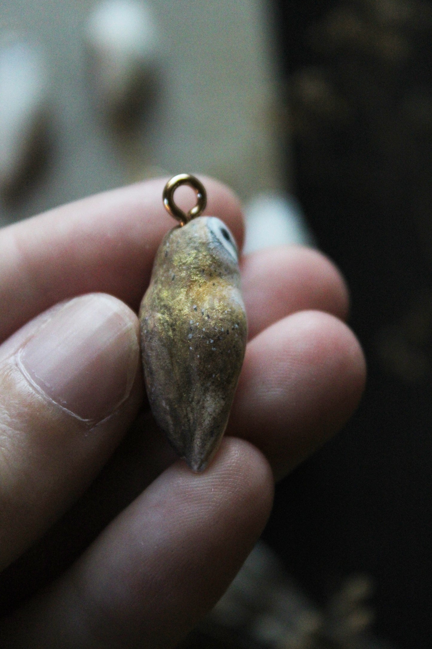 Golden Barn Owl Necklace