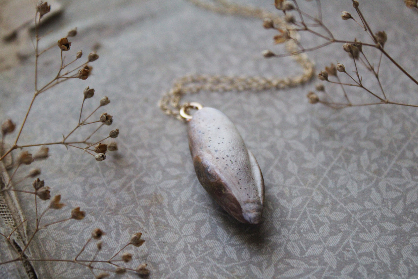 Golden Barn Owl Necklace