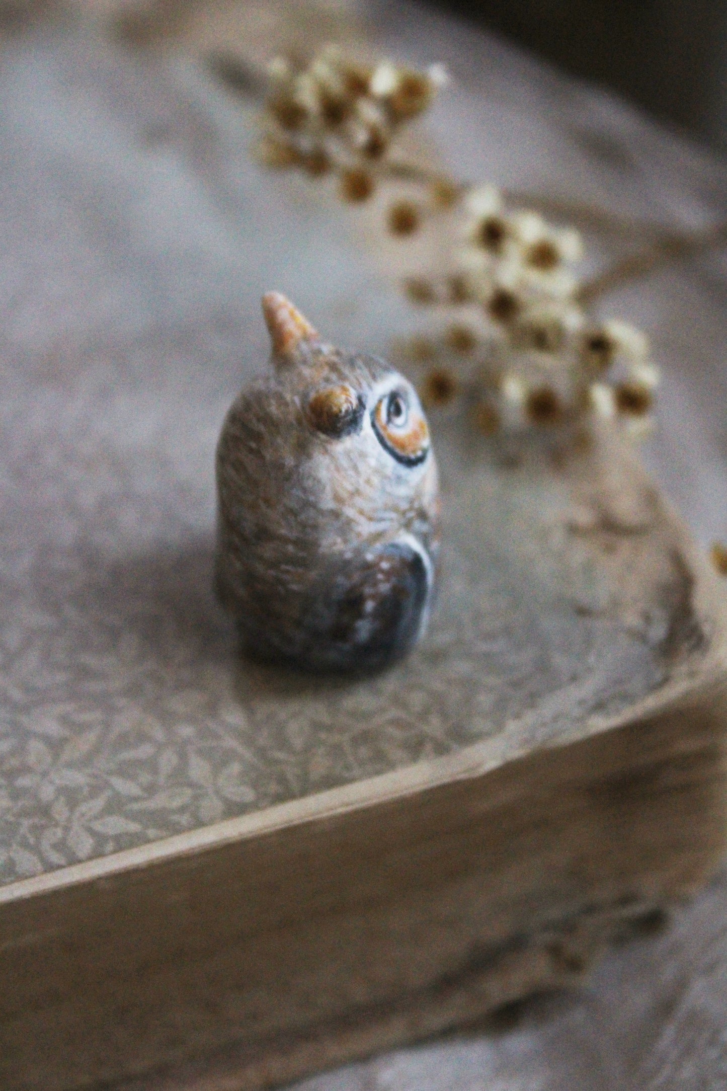Great Horned Owl Totem | Figurine