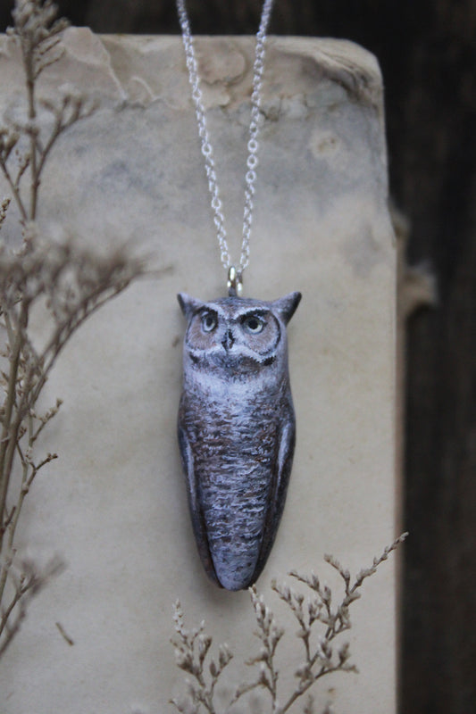 Great Horned Owl Necklace