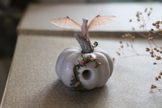 Home to a Dragonlet | Pumpkin Home Figurine