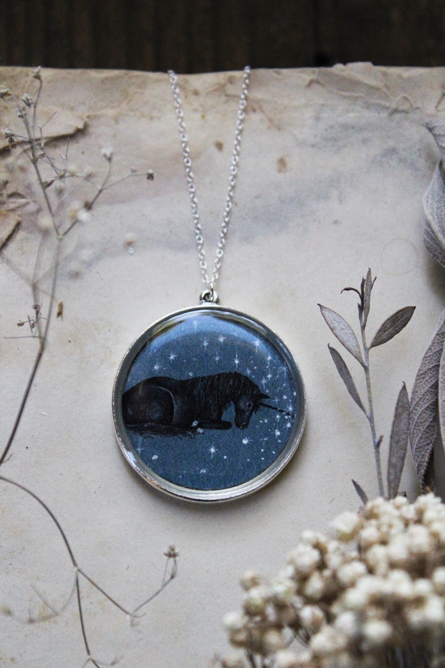 The Black Unicorn Necklace