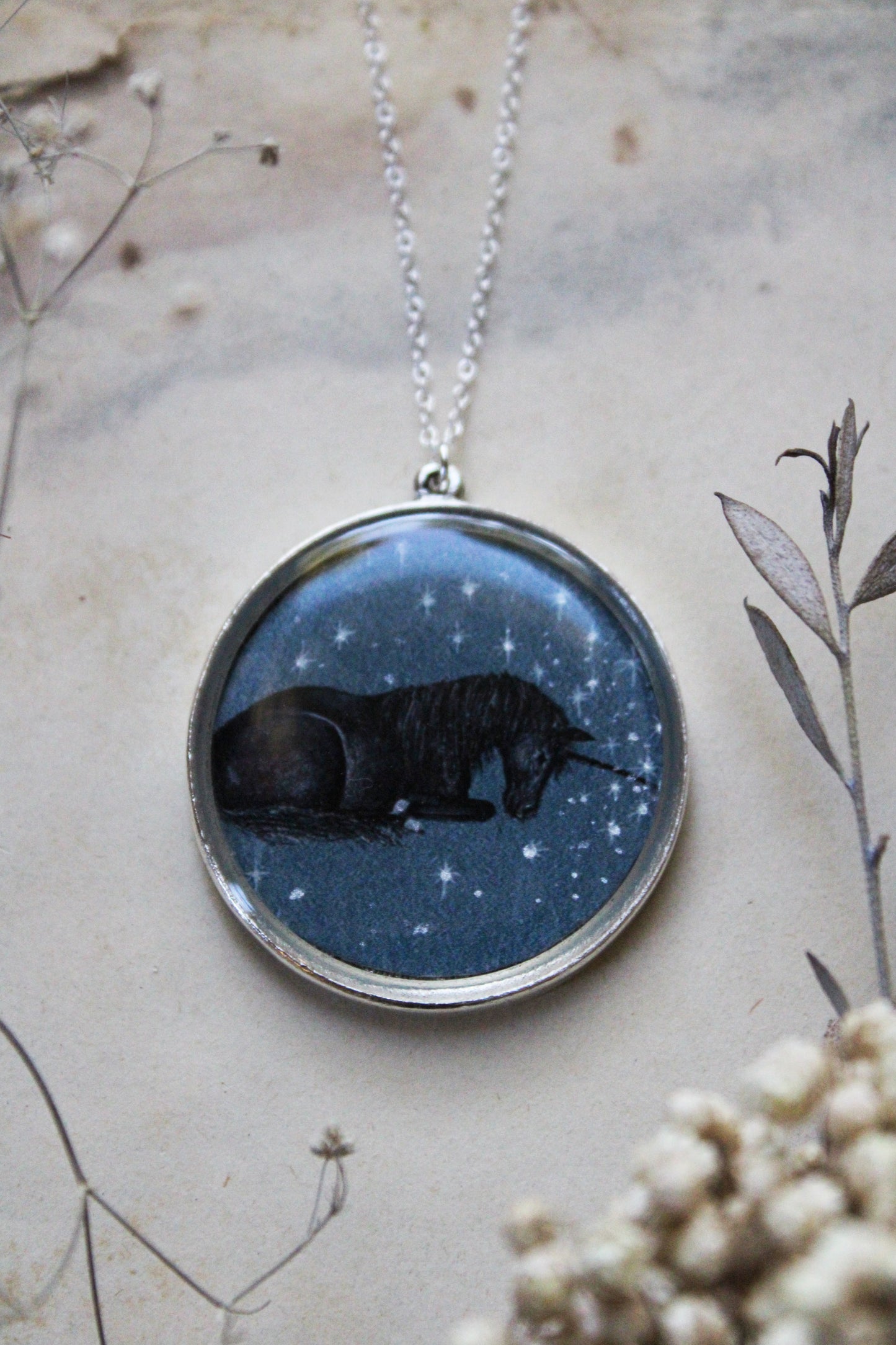 The Black Unicorn Necklace
