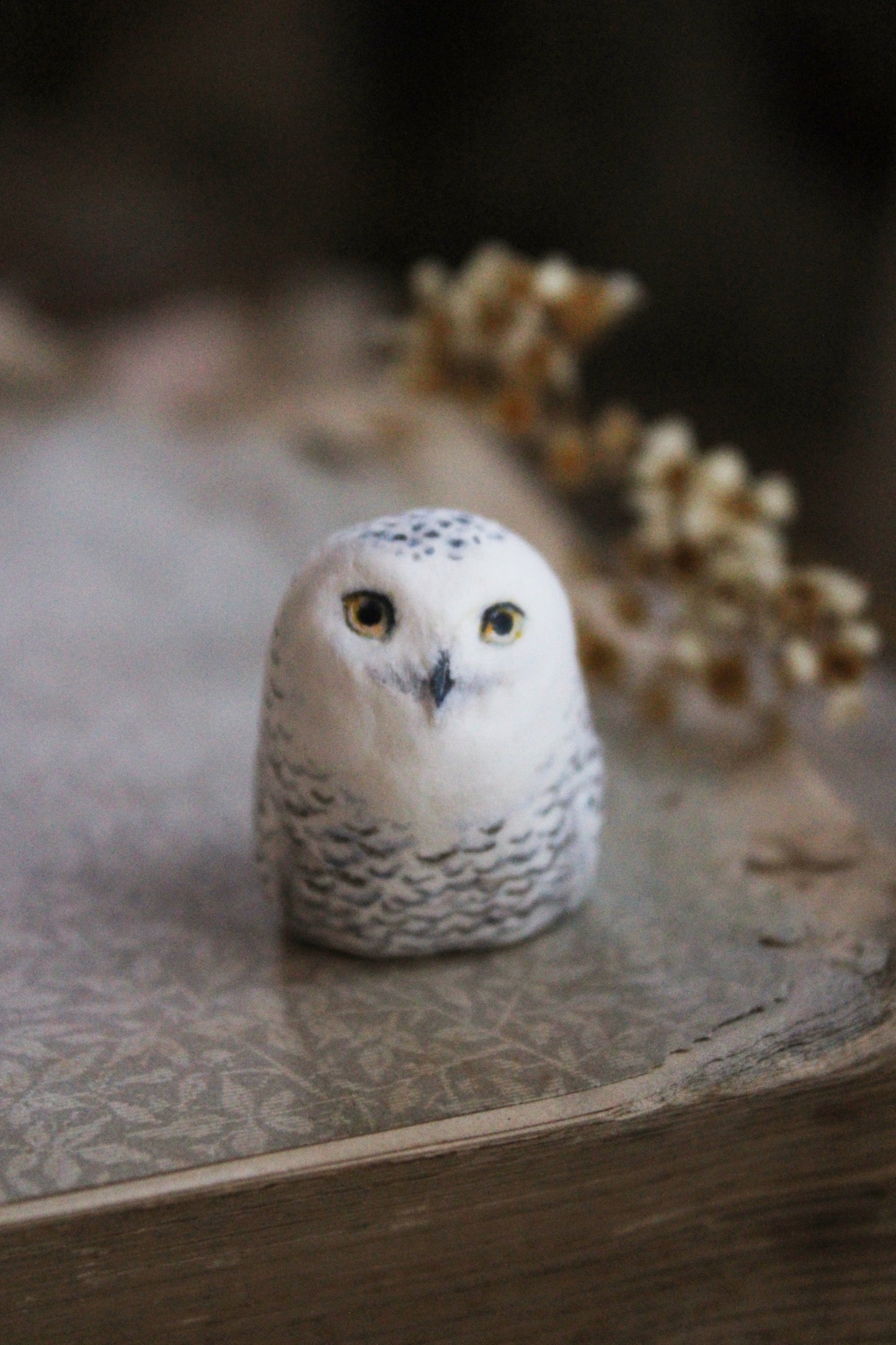 Snowy Owl Totem | Figurine