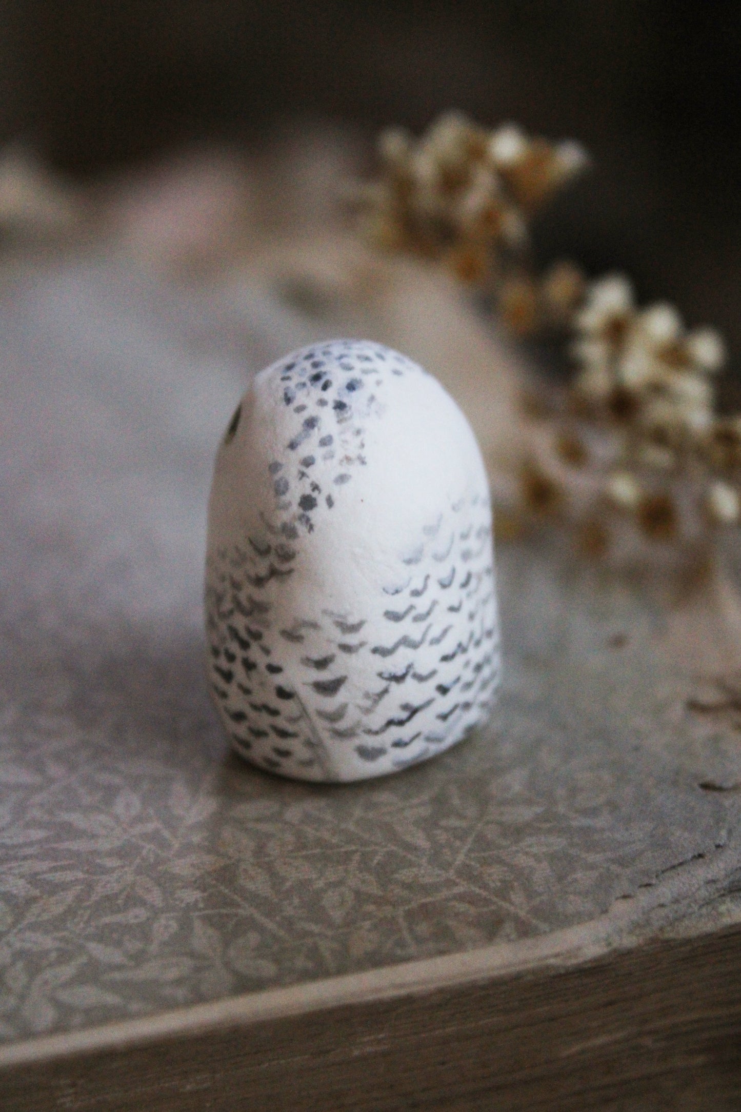 Snowy Owl Totem | Figurine