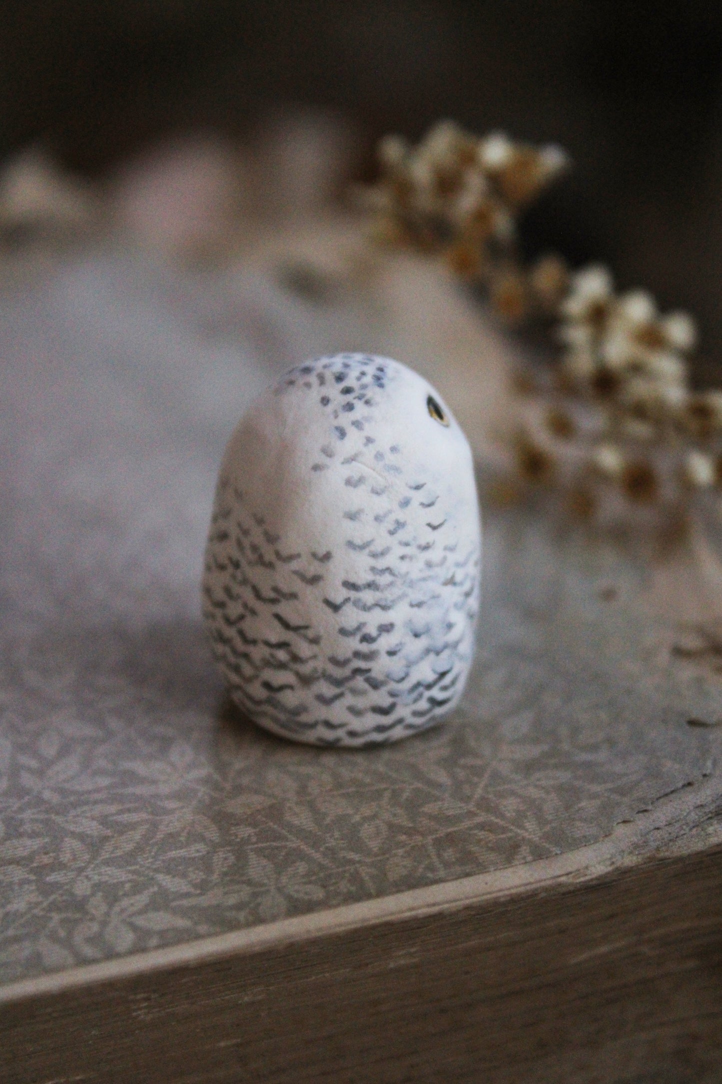 Snowy Owl Totem | Figurine