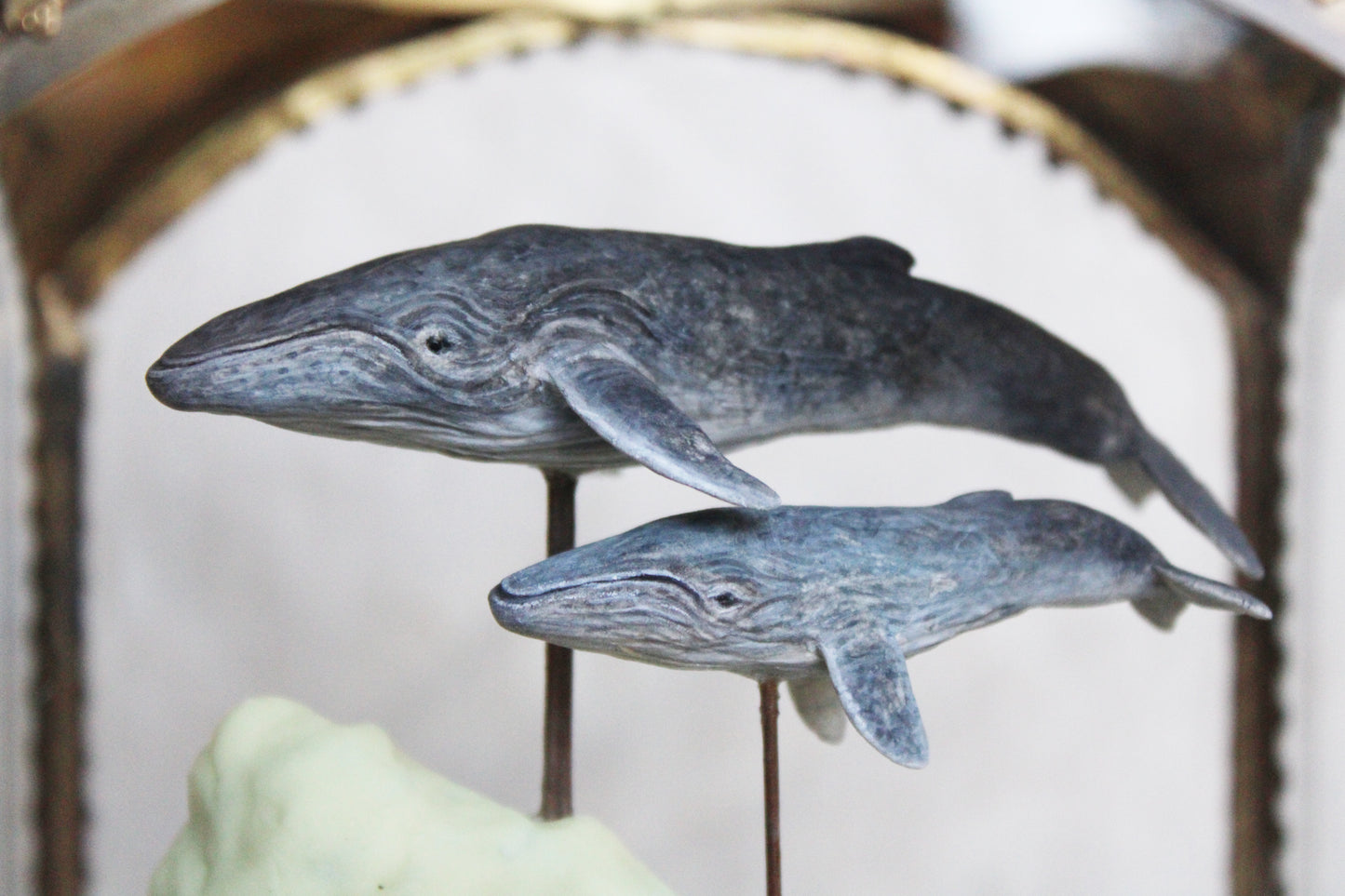 In the Clouds | Humpback Whale Glass Shadowbox