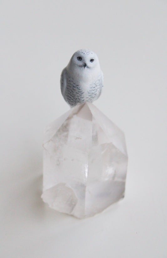 Snowy Owl | Crystal Sculpture